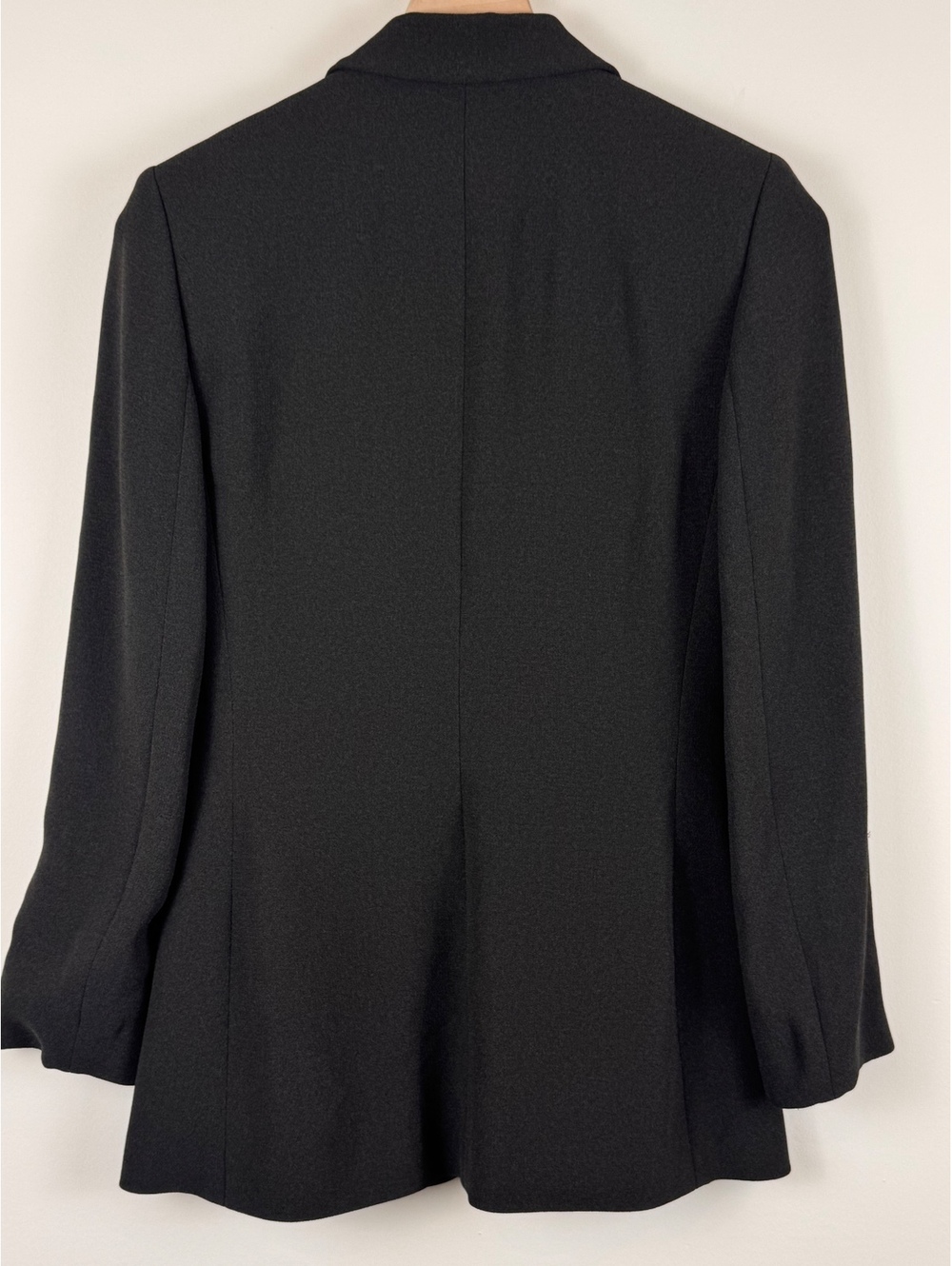 Ann Taylor Vintage Black Skirt Suit Set Blazer Pencil Skirt Size 4 Career - Picture 7 of 13